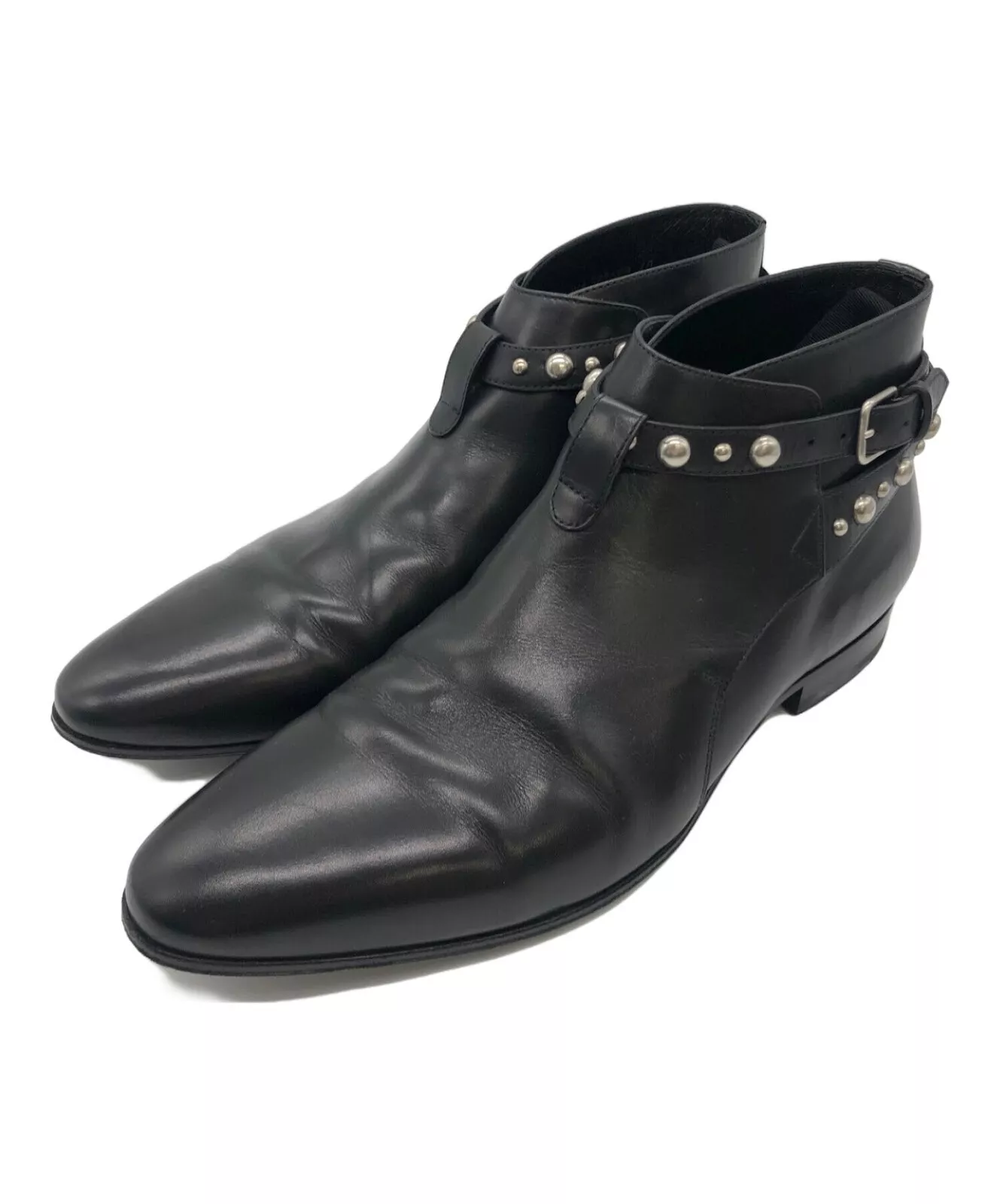 Saint Laurent Paris Studded Strap Boots Size 25 cm