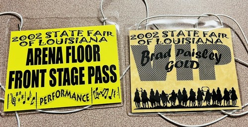 Signiert Brad Pasley 2002 Louisiana State Fair VIP Pass Meet and Greet - Bild 7 von 8