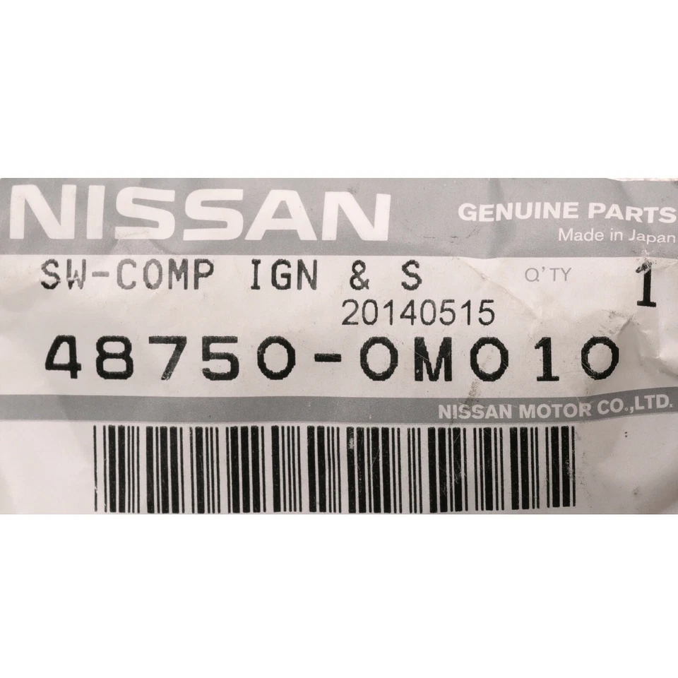 Interruptor de encendido original Nissan 1996-2016 Pathfinder Versa 48750-0M010 OEM NUEVO Foto 3 de 4