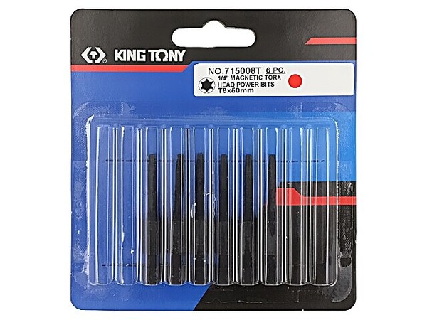 "715008T Bit Torx® TX08 L. Ges: 50Mm Befestigung: 1/4\" (E6,3 Mm) King Tony"-image