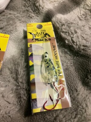 (2 pk.) Mack s Pee Wee Hoochie UV Glo Chart Grn Splash & UV Chart Grn Spatter