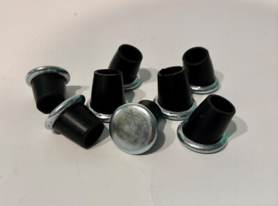 Set of 8 Replacement Angled Rubber Boot Glides fits Herman Miller Eames X Bases
