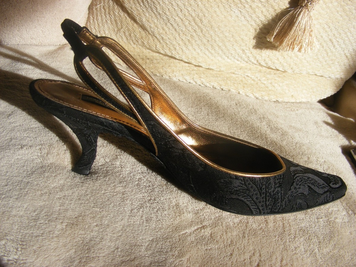 DOLCE & GABBANA BROCADE Curved Baroque Heels Size:US:7.5 or 8 | eBay
