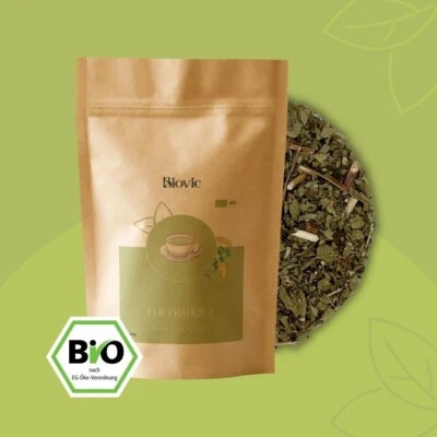 Frauen 2 BIO Kräutertee Frauenmantel Schafgarbe Koffeinfrei Neu Mild Bio Biovic