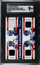 2013 Panini Prestige Brees/Brady/Ryan/Flacco 216/299 #1 SGC 9