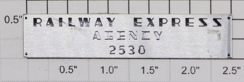 Placa adhesiva Lionel 2530-5 "Railway Express Agency 2530" (10) | Zustand: New
