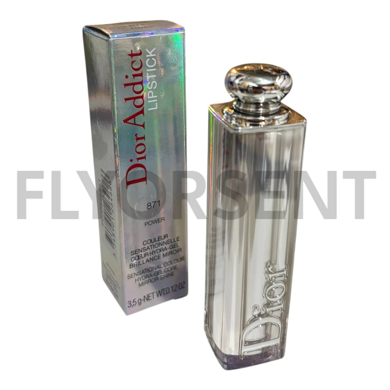 Dior Addict Hydra-Gel Core Lipstick 871 POWER 0.12 oz New NIB Mirror Shine-image