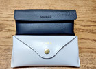 Set of 2 Eyeglass Cases, Black GUESS & White ICARA, Preowned, Great Condition — photo 1