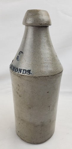 Antique 19thC J Simonds Stoneware Beer Bottle Boston Mass Mineral Water Soda Pop - Picture 4 of 14