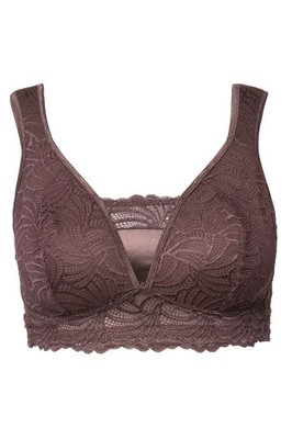 Ulla Popken Damen große Größen Bralette Spitze ohne Bügel 810224