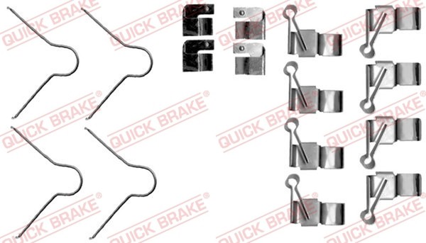 Quick Brake ZubehöRsatz Scheibenbremsbelag 109-1895 FüR Toyota Hiace Dyna 3 YH51-image