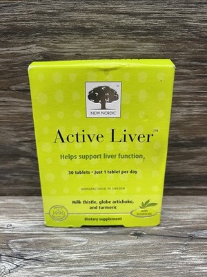 Nordic Active Liver 30 Tablets Daily Liver Detoxifier and Regenerator With Milk