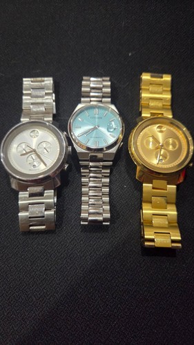 watches for men used (Movado bold, Citizen Automatic)