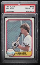 1981 Fleer Danny Ainge (Dan On Card) #418 PSA 10 GEM MT 7ut