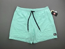 Quiksilver Mens Banner Ripstop Volley Lined Swim Shorts Beach Glass Sz XL - 80