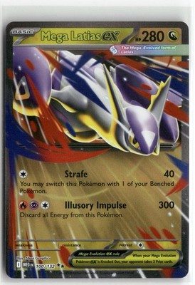 Mega Latias ex 100 Mega Evolution Pokemon Double Rare Near Mint