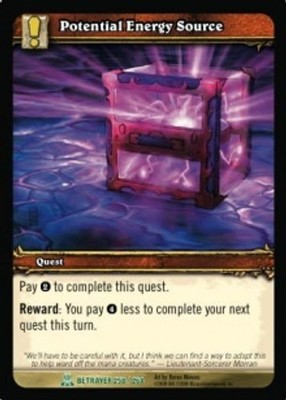 Potenzielle Energiequelle - Diener des Verräters - World of Warcraft TCG