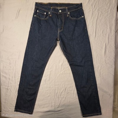 Levi's 512 Slim Taper Jeans Men's W32 L29 Dark Wash Blue Denim