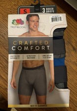 NIP Fruit of the Loom 3pk men  s boxer briefs size S