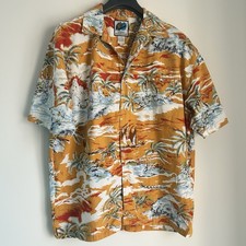 Men?s Vintage Karma Boardwear  Large 100% Cotton Shirt  Hawiian Beach Summer