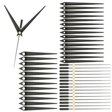 20 Set Aluminum Clock Hands Kit for Repair DIY, Black Style 1