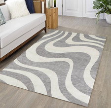 Ivory Swirls Stripes Abstract Boho Farmhouse ...