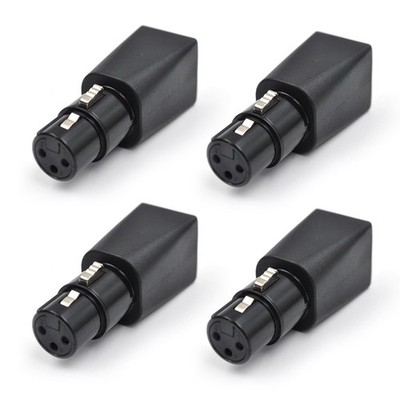 4-Teiliger -Auf-RJ45-Anschluss, RJ45-Ethernet auf 3-Poligen XLR--Adapter, 36497