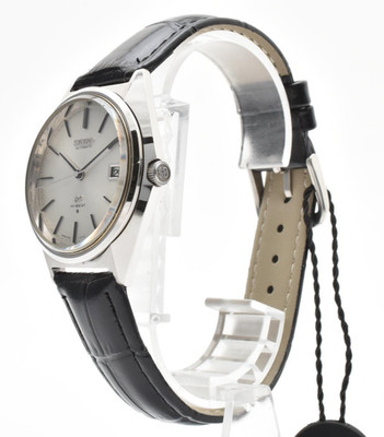 MINT Vintage SEIKO Grand Seiko 5645-7010 Silver Dial Men's Watch 35mm Japan