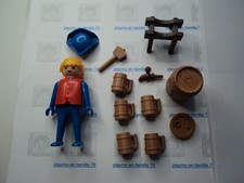 Set Playmobil Vintage Pirates Et Tuniques Rouges - Lot 3387/3544 - Occasion Bon état