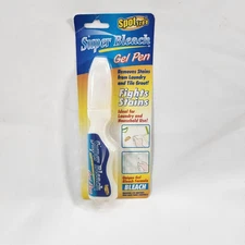Spot Free Super Bleach Gel Pen Removes Stains From Laundry & Tile Grout 2oz NEW
