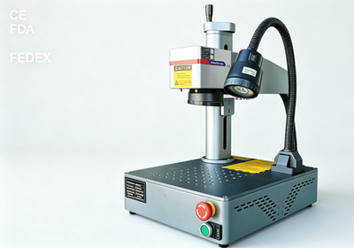 Mini Desktop 50W MAX Laser Engraver EZCAD Gold Silver Ring Jewelry Metal Marking