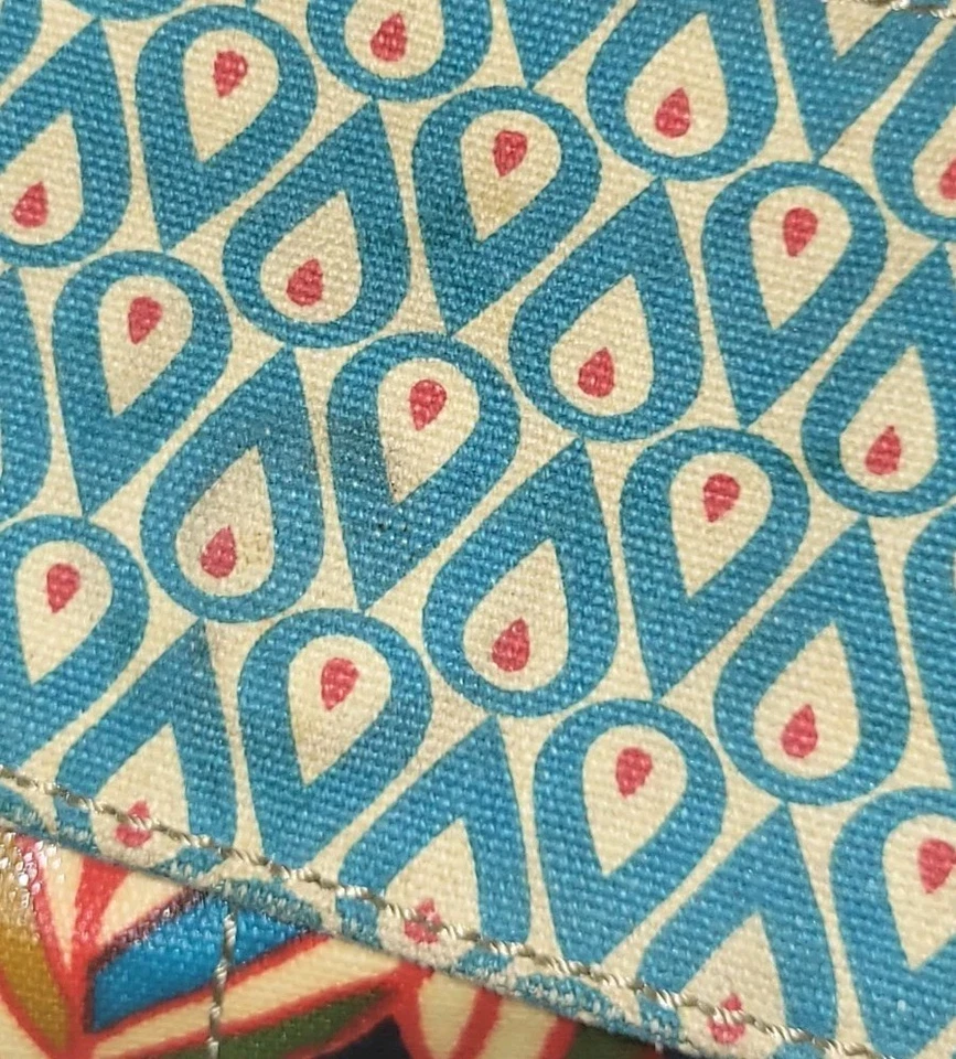 Bolso Bandolera de Viaje para Laptop FOSSIL Key-per Lona Recubierta Floral Multicolor Foto 4 de 4