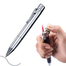 Butane Torch Lighter - Ballpoint Pen Lighter, Windproof Solar Beam Torch, Ref...