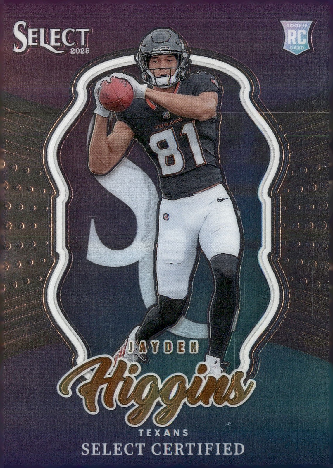 2025 Panini Select - Jayden Higgins Select Certified Rookies RC #19