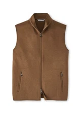 Peter Millar Hazelwood Crown Flex Fleece Vest MF24Z20 Full-Zip NWT XL