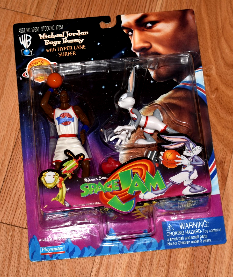 Playmates Toys Space Jam Michael Jordan Bugs Bunny Action Figures