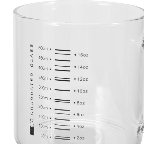 Tazza Caffè Trasparente Tazza Trasparente Ufficio Vetro Misurazione Graduata - Foto 5 di 12