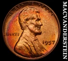 1957 Lincoln Wheat Cent- Choice Gem Brilliant Uncirculated No Reserve #i9133