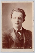 RPPC Charles Nicholson Portrait Suit Bowtie U...