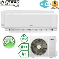Climatiseur double 9000+9000 Btu WiFi R32 A++/A+ Green Electric PLUS