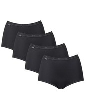 Image of Sloggi Basic Maxi Brief Knickers 4 Pack 10028378 Womens 3 Pack plus 1 Free