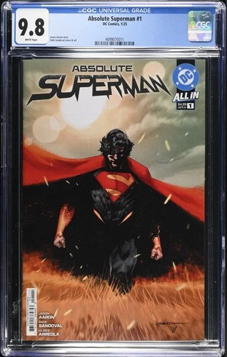 Absolute Superman #1 CGC 9.8 Graded Cover A 1st Printing DC Comics