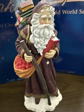 CHRISTMAS PIPKA 1996 MEMORIES OF  Ltd Edition #13908 GOOD NEWS SANTA FIGURINE !!