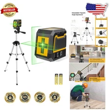 Durable Green Laser Level w/ Tripod, , 82ft Range, Auto-Level