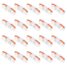 20pcs Lever Wire Connector Compact Wire Connectors 1 to 1 Inline Electrical Leve