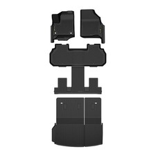 Floor Mats Fit Traverse 7 Seats 2024-2026 All Weather Protection 4PCS Black