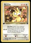Meowth 62/82 Common Team Rocket Pokemon 1st Edition Lightly Played