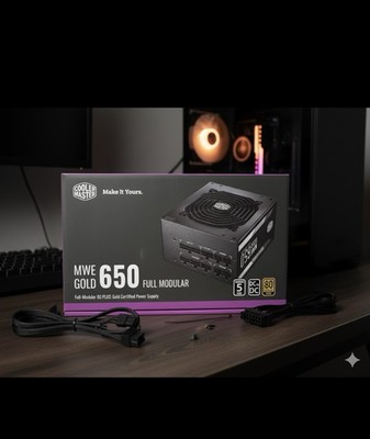 Cooler Master MWE 650W 80 Plus Gold Power Supply . Brand New In Box