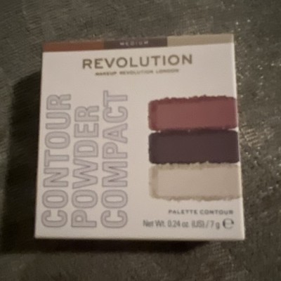 NIB Makeup Revolution London Face Powder Contour Palette Sealed Compact Medium 