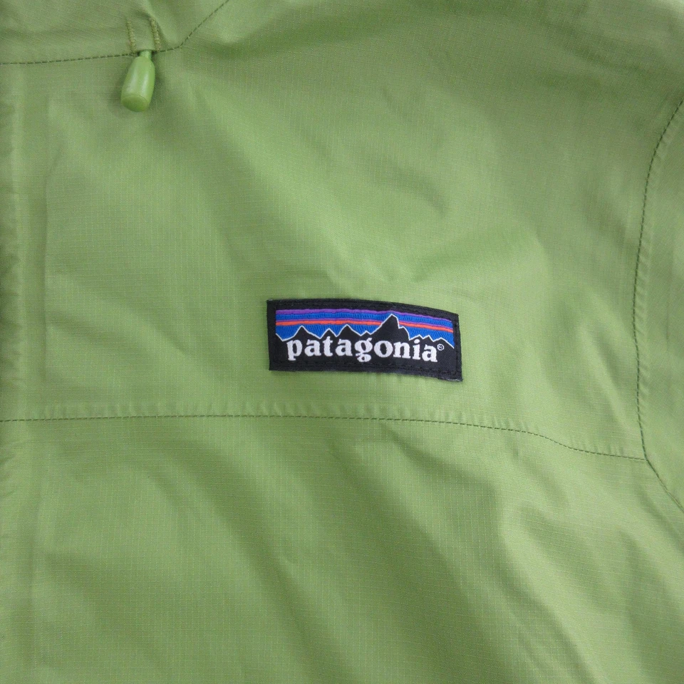 Chaqueta Patagonia Mujer Mediana Verde Torrentshell Con Capucha Lluvia H2No STY 83807 Foto 3 de 4